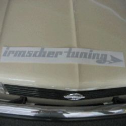 Aufkleber Irmscher Tuning 8 x 74,5 cm